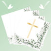 Picture of PAPER NAPKINS BOTANICAL CROSS GOLD 33 X 33CM - 20 PACK
